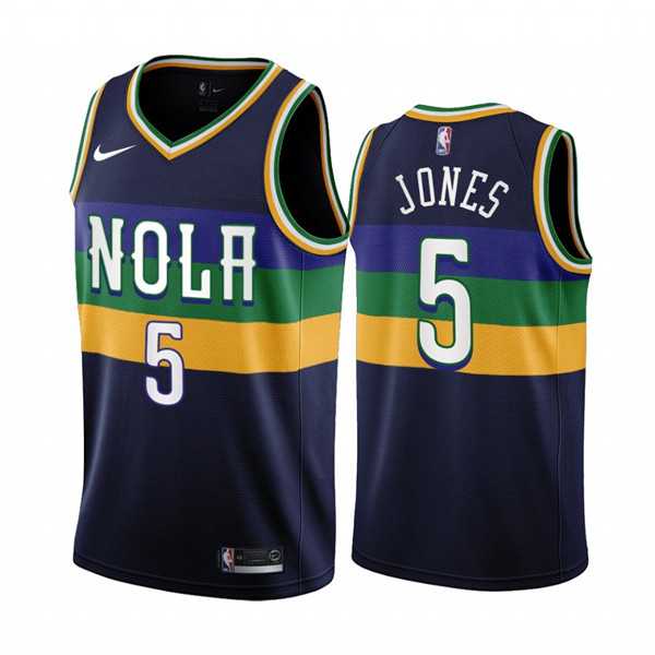 Men%27s New Orleans Pelicans #5 Herbert Jones 2022-23 Black City Edition Stitched Basketball Jersey Dzhi->minnesota timberwolves->NBA Jersey